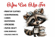 Whimsical Coffee Lover Animals, an Animal Illustration by fashionaddict (Thumbnail 7 of 7)