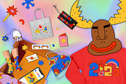 1970 psychedelic Christmas stickers, an Illustration by okchizh (Thumbnail 7 of 8)