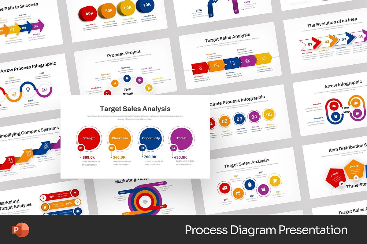 Process Diagram Powerpoint Templates, a Presentation Template by Fit-tee (Photo 1 of 2)