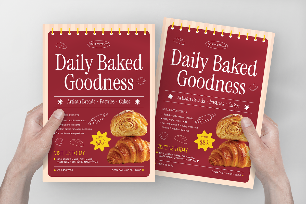 Bakery Promotion Flyer, a Flyer Template by Annora Studio (Photo 4 of 6)