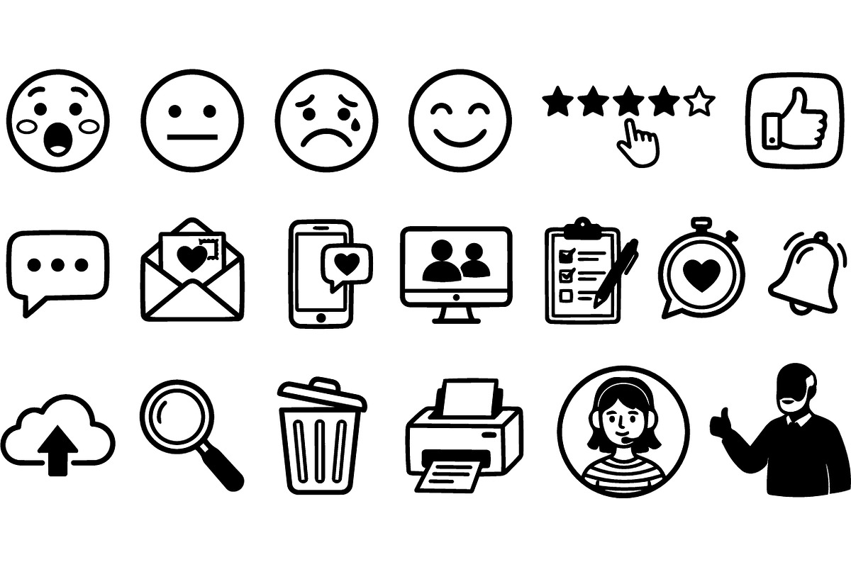Minimalist Social Icons Set, an Illustration by designvectx (Photo 2 of 3)