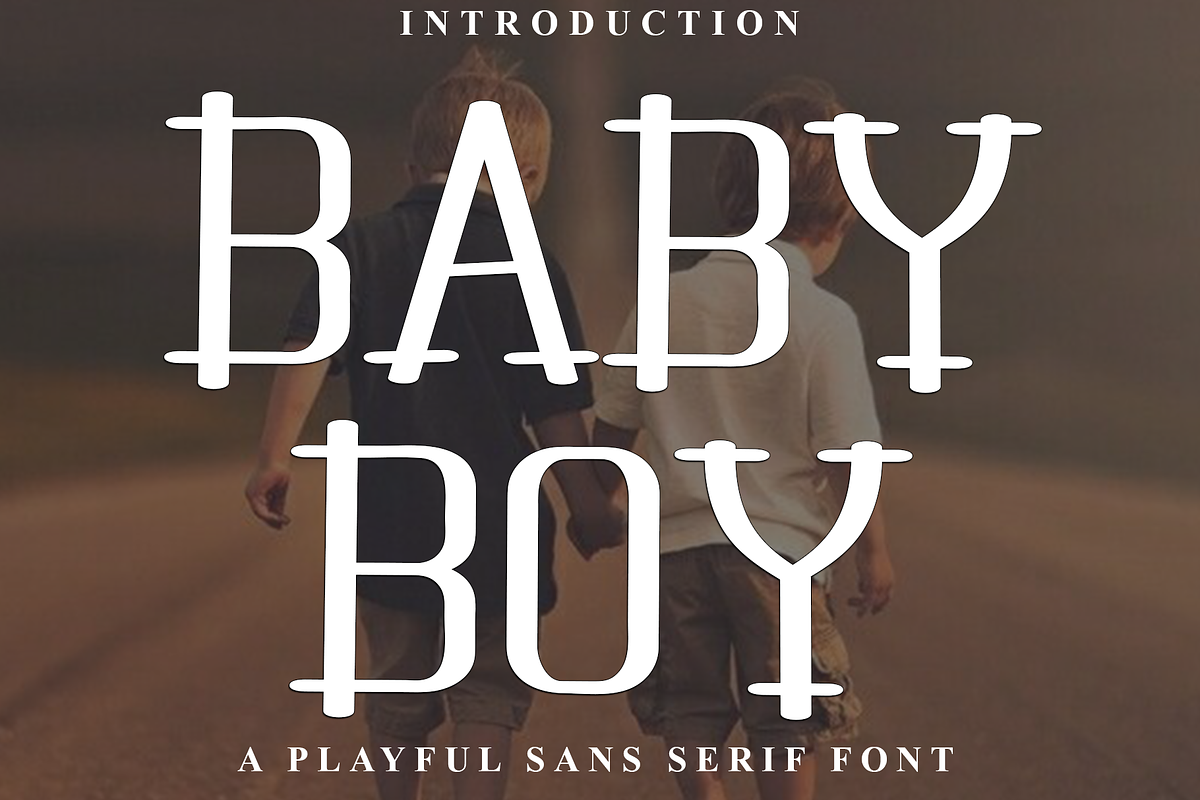 Baby Boy, a Script Font by FreshTypeINK (Photo 1 of 8)
