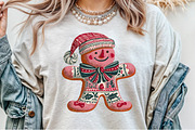 Christmas Gingerbread Man Patchwork, an Illustration by Sublimation Artist (Thumbnail 2 of 9)