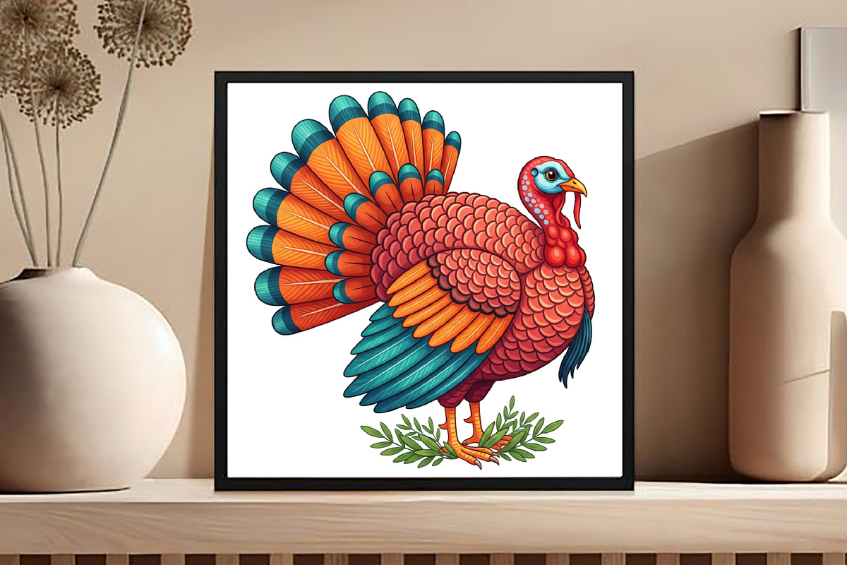 Thanksgiving Turkey PNG, an Illustration by Black Bird Studio (Photo 3 of 4)