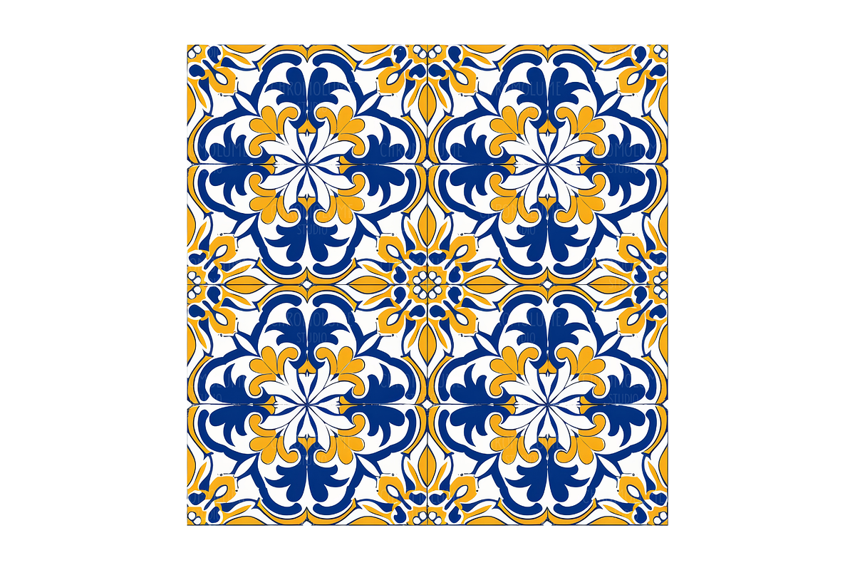 Sicilian Majolica Tile Patterns, a Pattern Graphic by Chromolume Studio (Photo 10 of 28)