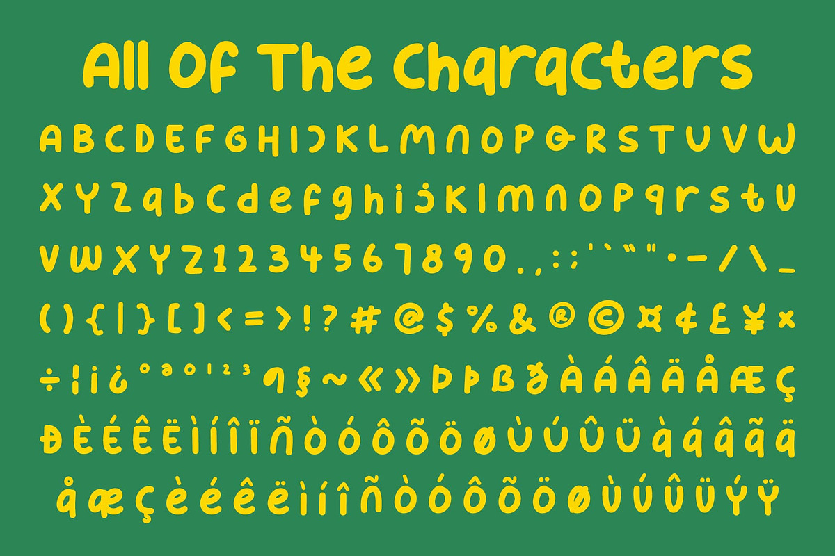 CS Yonder – Cute Kids Font, a Handwritten Font by Craft Supply Co. (Photo 8 of 8)