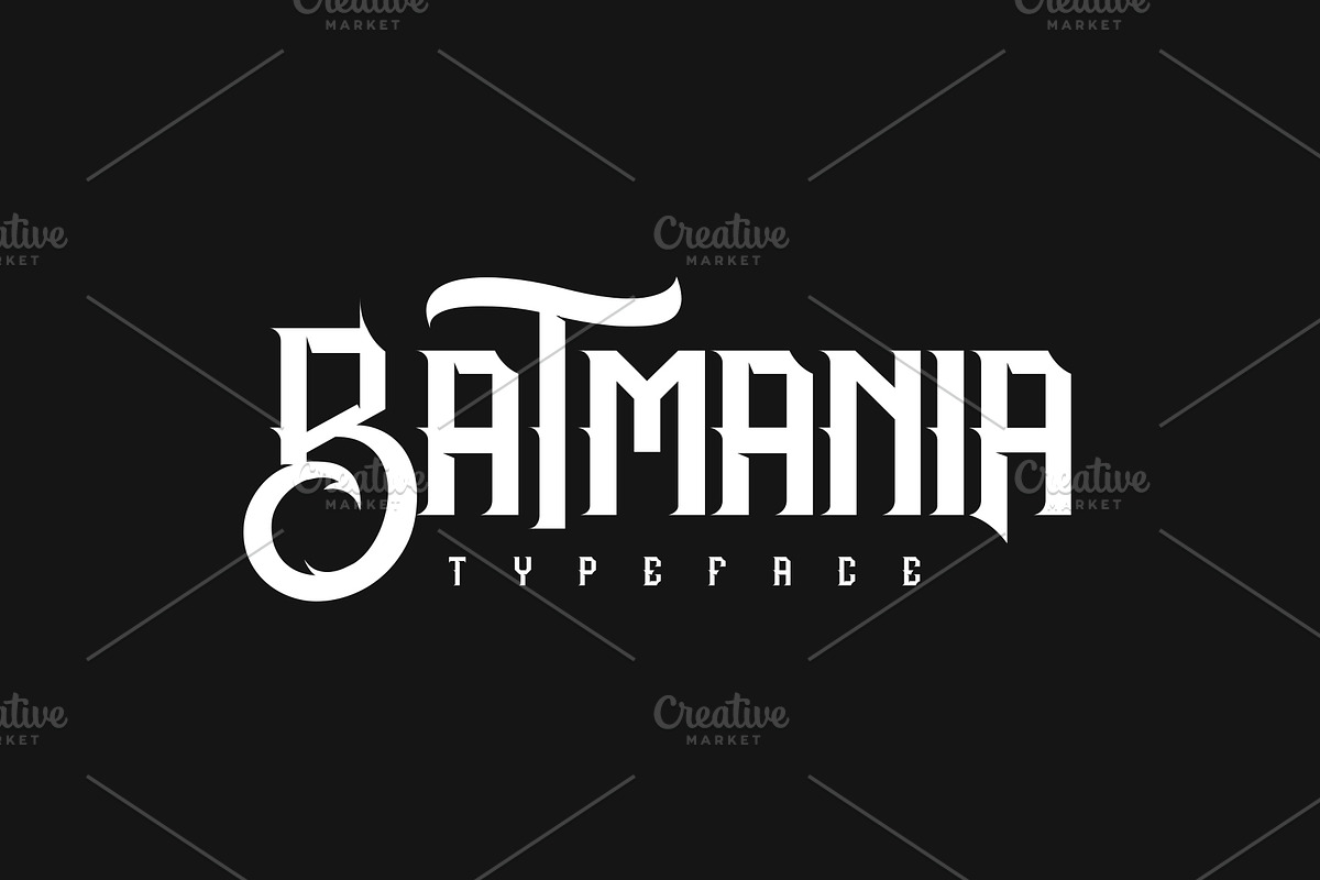 BATMANIA, a Blackletter Font by GORAA (Photo 1 of 6)
