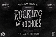Rocking Rochoes Typeface, a Serif Font by Swistblnk Std. (Thumbnail 1 of 5)