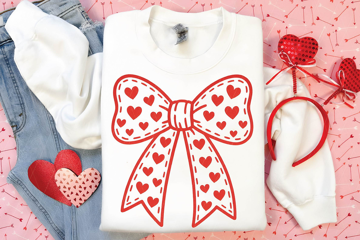 Valentine Coquette Bow PNG, an Illustration by DreamPrint404 (Photo 3 of 8)