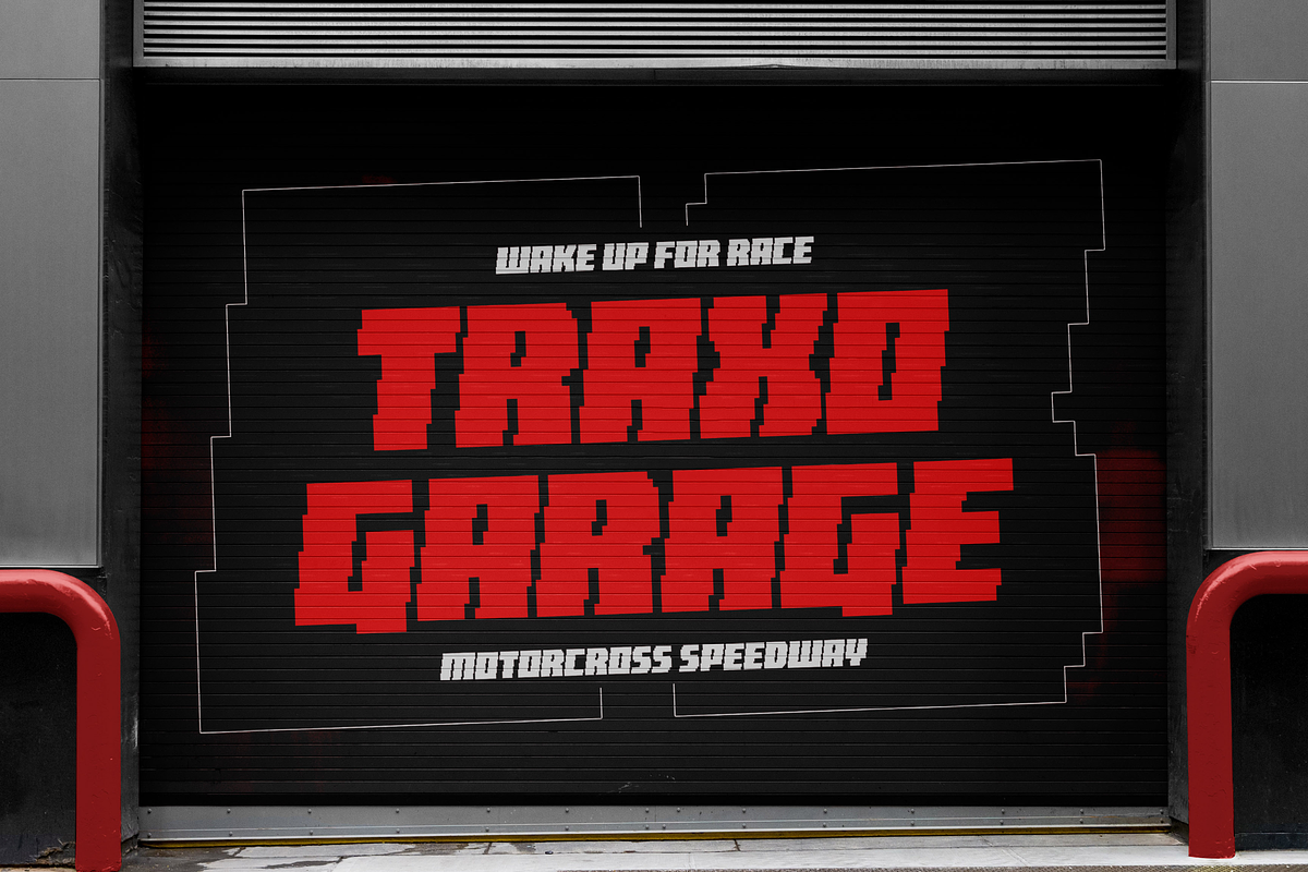 Glitch Zone – Modern Pixel Racing, a Sans Serif Font by Typia Nesia (Photo 7 of 12)