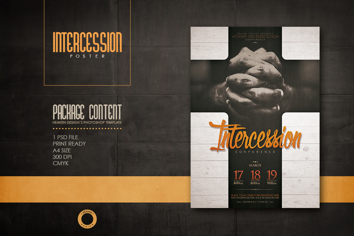 Intercession | Poster, a Flyer Template by Heaven Design