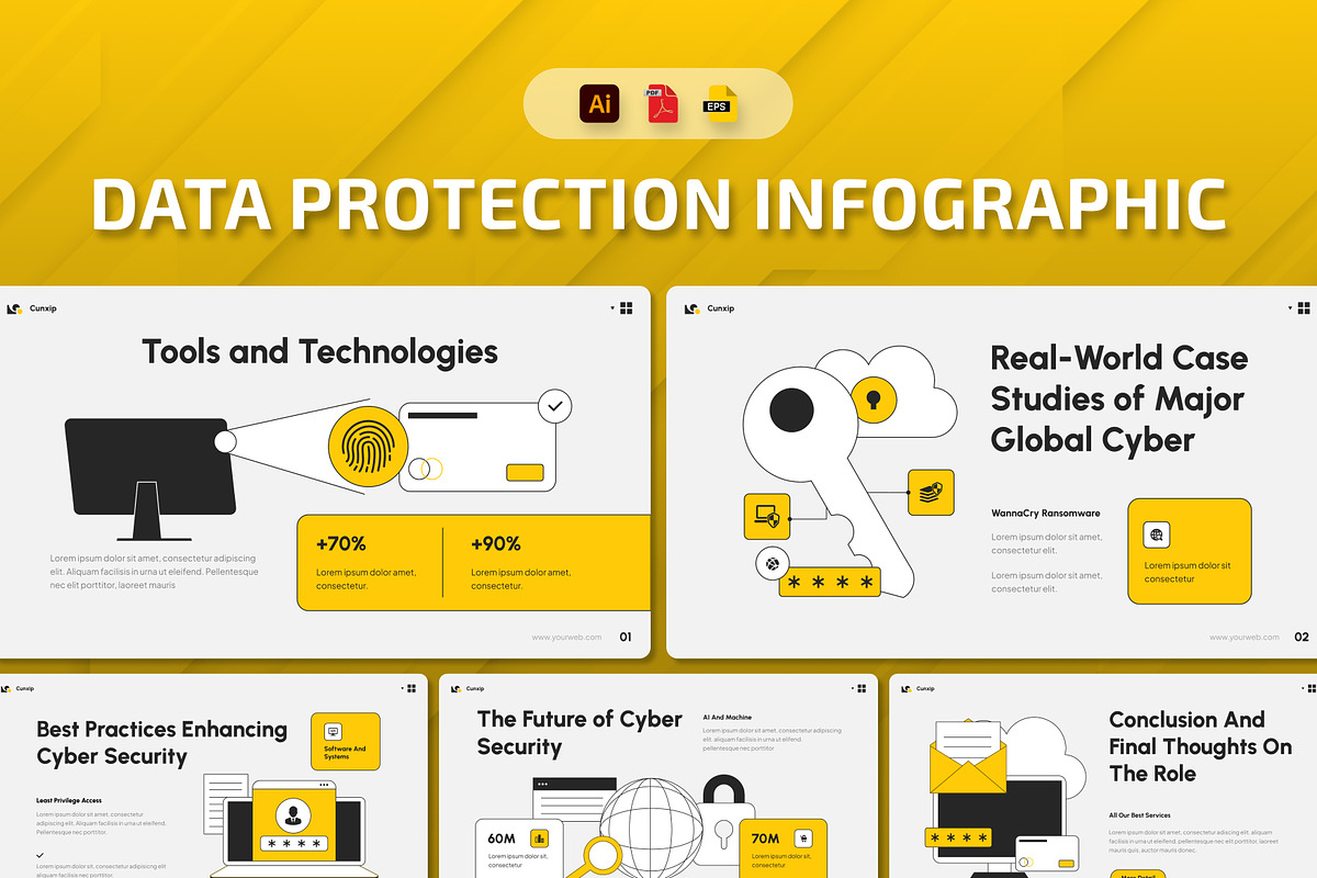 Data Protection Infographic, a Presentation Template by Antstheme (Photo 1 of 3)