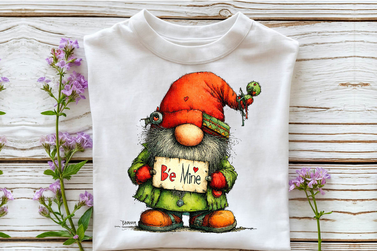 Whimsical Valentine Day Gnome Clipar, an Illustration by Sublimation Artist (Photo 6 of 6)