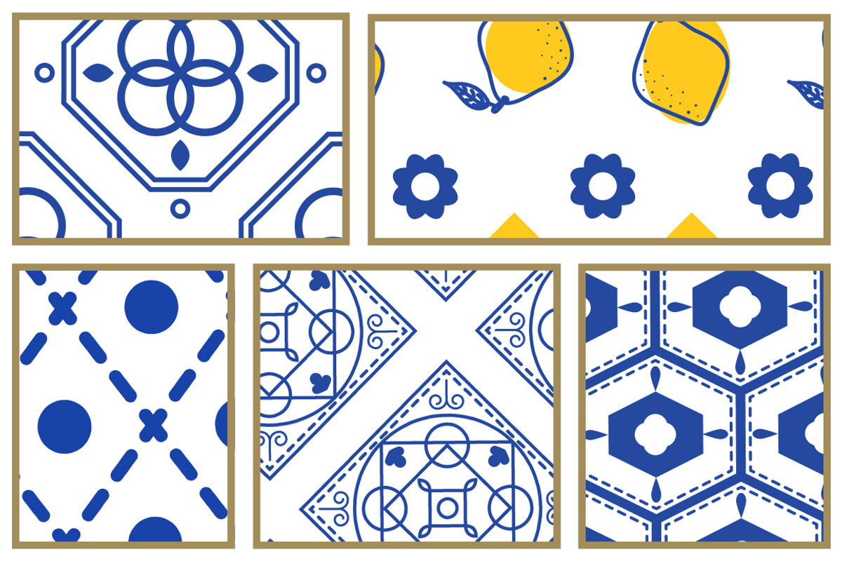 Mediterranean Seamless Patterns, a Pattern Graphic by InaCorart (Photo 4 of 5)