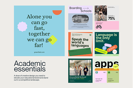 Academic Essentials 3 AI. & CANVA, a Social Media Template by By Arkadë
