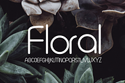 Floral, a Sans Serif Font by Stocasso (Thumbnail 1 of 2)