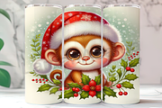 Cute Santa Monkey Tumbler PNG, an Arts & Entertainment Photo by LamanAzalea (Thumbnail 1 of 2)