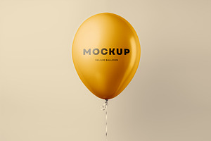 Helium Balloons Mockup