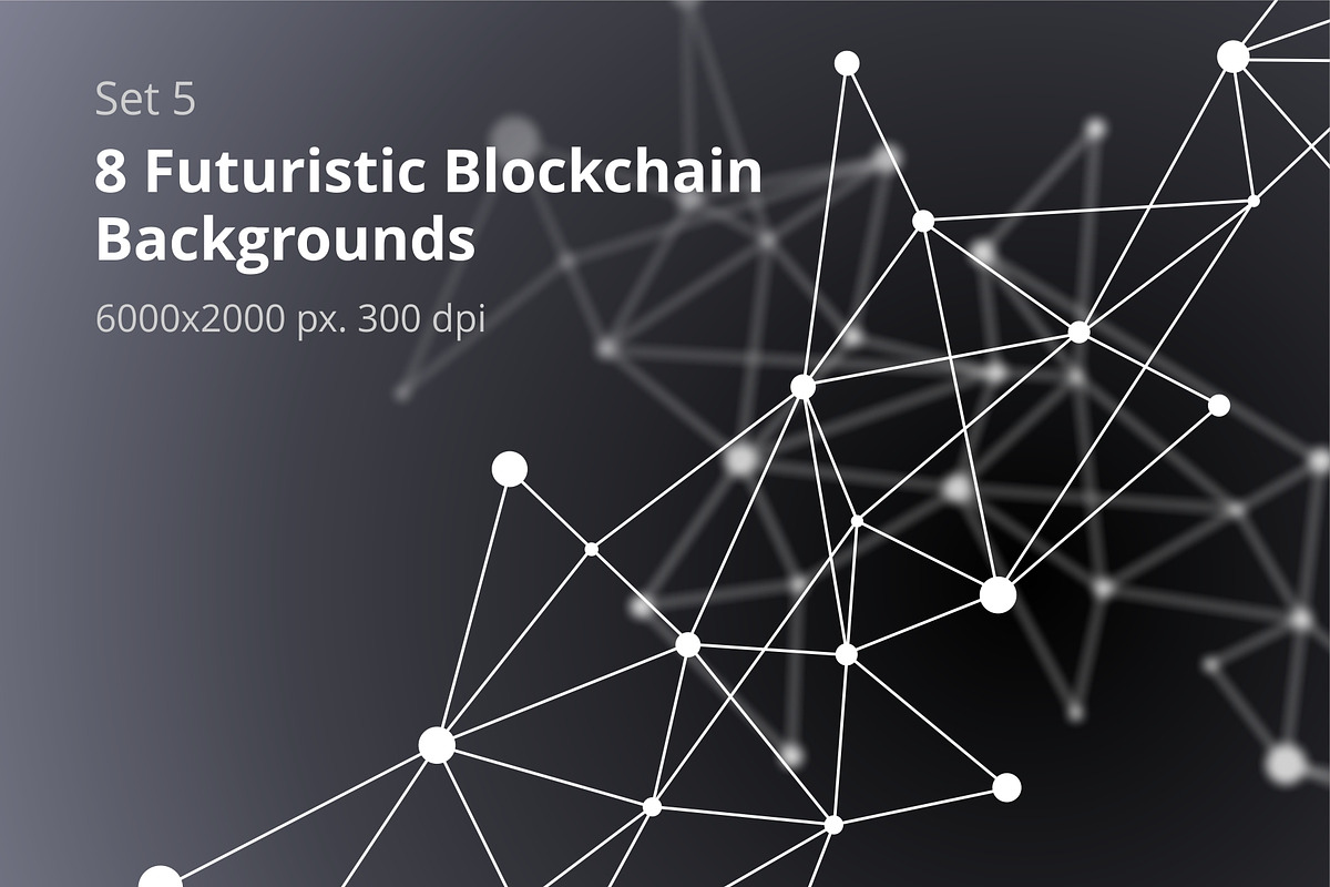 8 Blockchain Backgrounds Set 5, a Texture Graphic by karetniy (Photo 1 of 5)