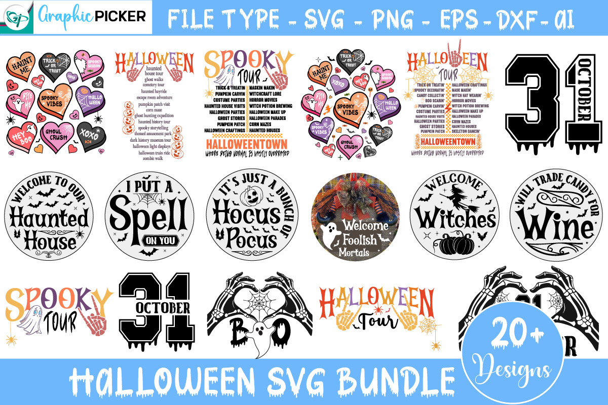 Halloween Tour SVG Bundle, an Object Graphic by GraphicPicker (Photo 2 of 3)