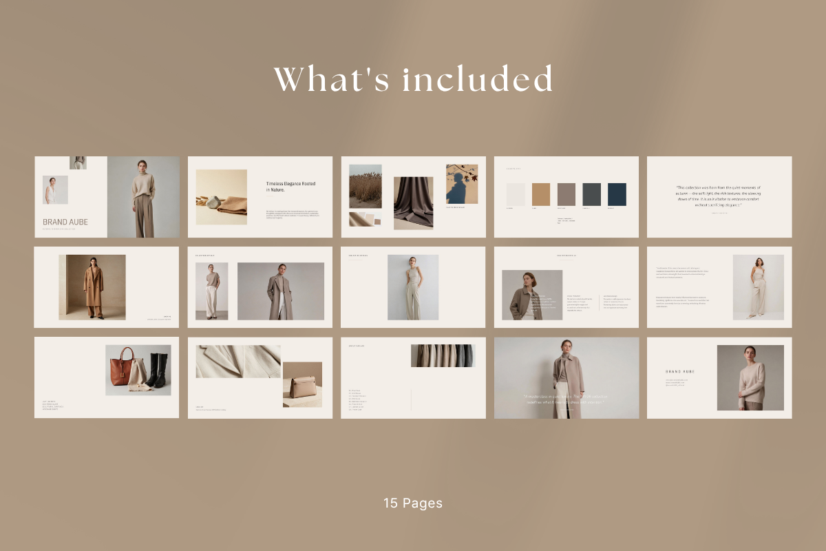 Fashion Lookbook Presentation, a Presentation Template by batang (Photo 2 of 4)