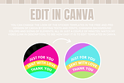DIY Packaging Sticker Templates, a Stationery Template by SunshineStudioBoutique (Thumbnail 3 of 10)