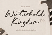 Winterhold Kingdom Font, a Script Font by Timurtype (Thumbnail 1 of 7)