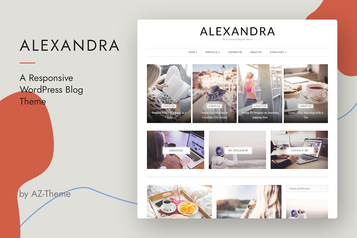 Alexandra - WordPress Blog Theme, a WordPress Template by AZ-Theme (Photo 2 of 11)