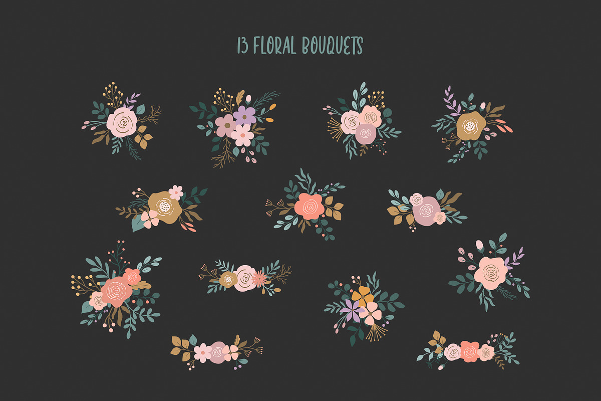 Summer Florals Collection, a Seasonal Illustration by Little Nordic Atelier (Photo 5 of 11)