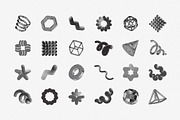 144 Dithering Bitmap Vector Shapes, an Object Graphic by pixelbuddha.net (Thumbnail 4 of 17)