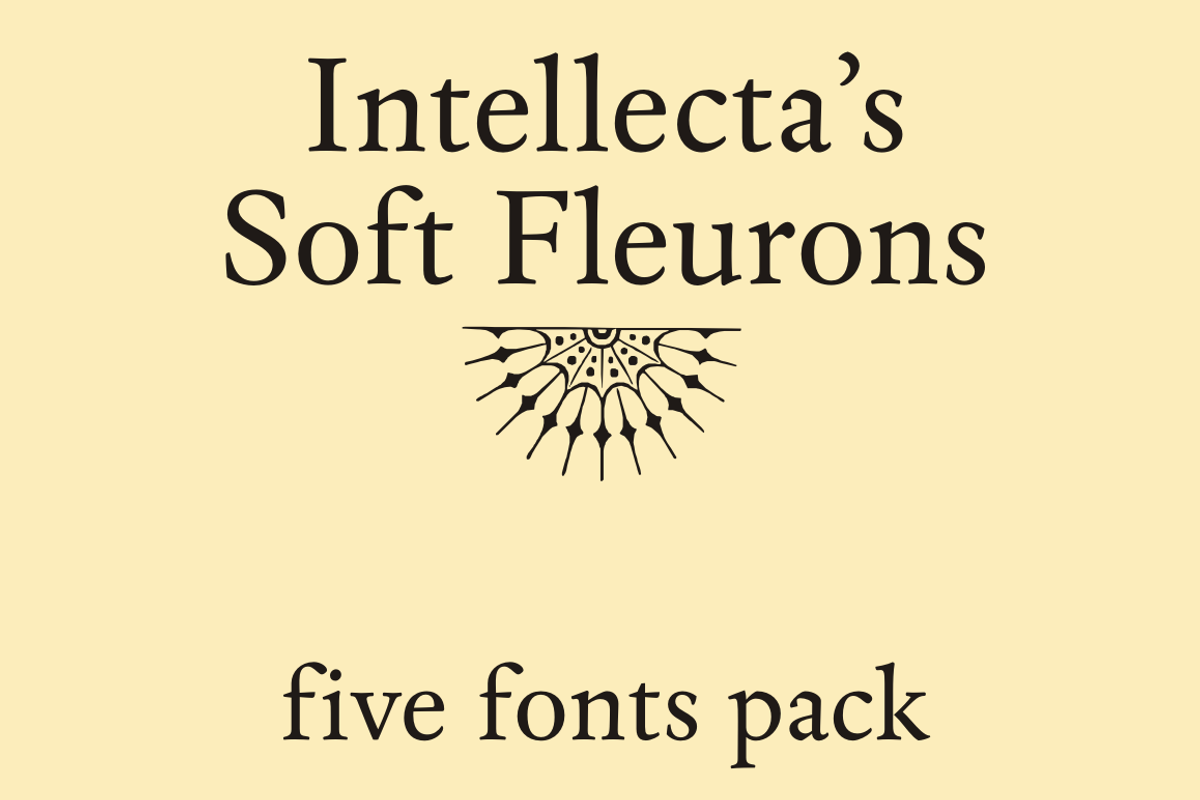 Soft Fleurons Pack - five fonts preview 4