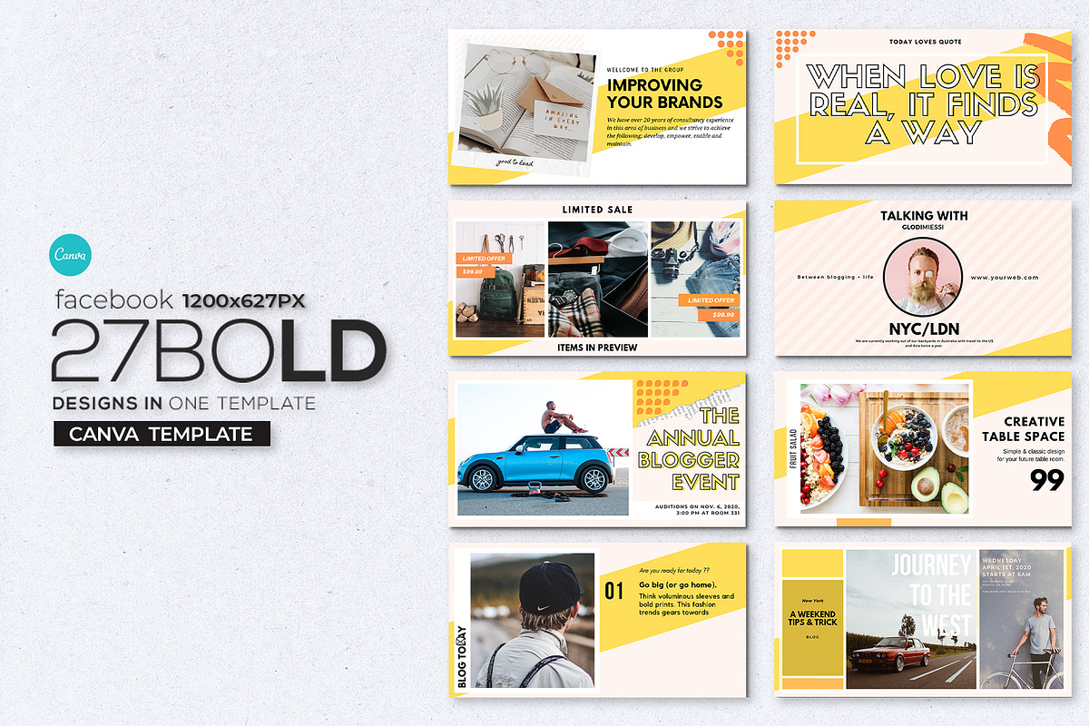 Bold Post Banners, a Social Media Template by Analogi Studio (Photo 1 of 7)