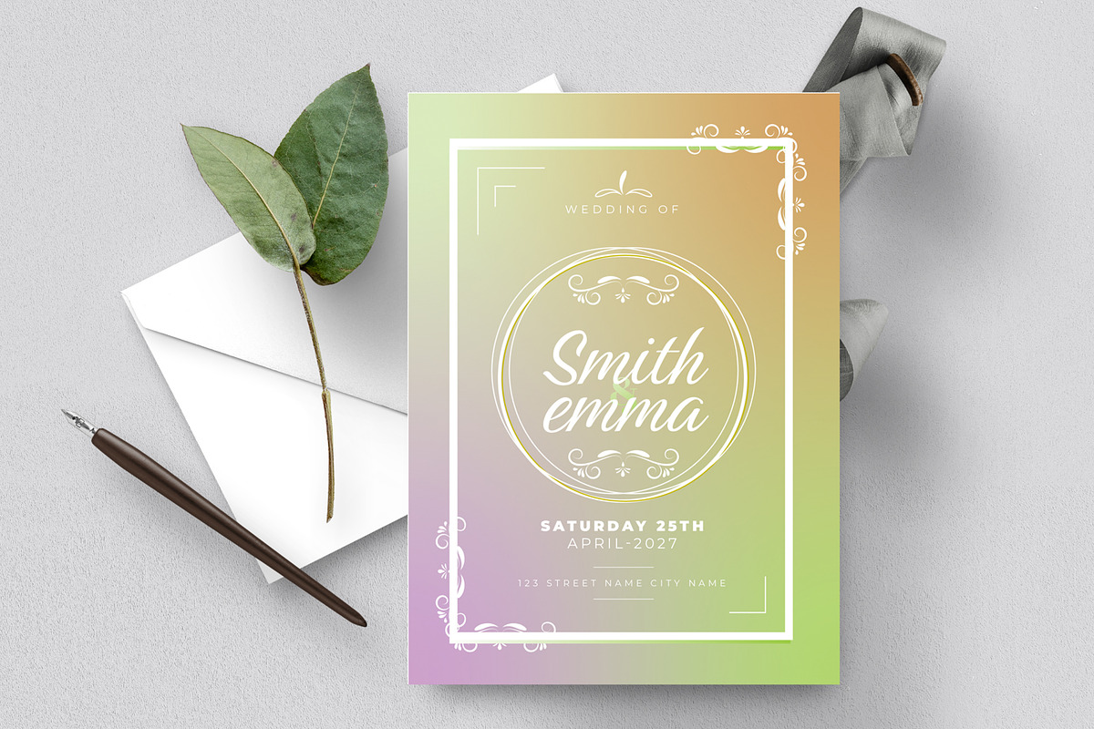 Wedding Invitation Card, a Stationery Template by ContestDesign (Photo 1 of 4)