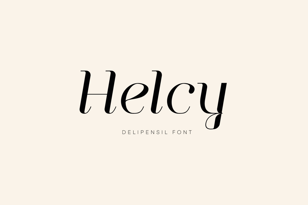 Helcy - Elegant Serif Font, a Serif Font by delipensil (Photo 3 of 11)