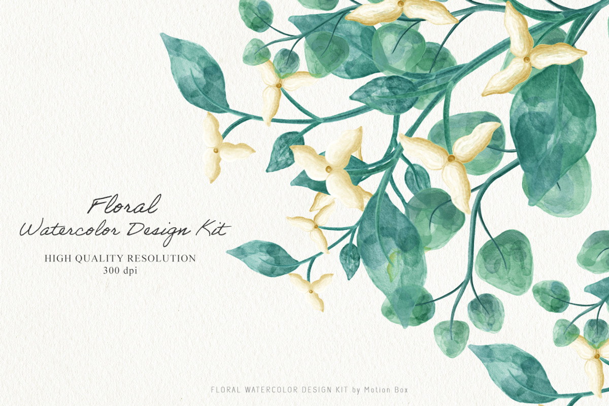 Floral Watercolor Design Big Pack, an Object Graphic by Motion-Box (Photo 17 of 17)