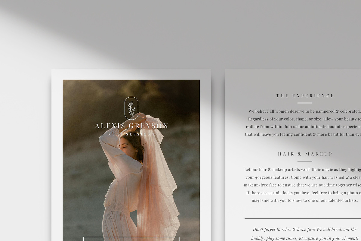 Canva Mini Session Template, a Flyer Template by roselindoco (Photo 3 of 3)