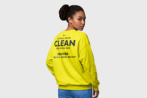 Women’s Sweater Mockup Template, a Hoody Mockup by graphypix