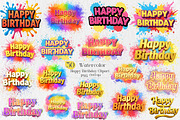 Happy Birthday Sublimation Bundle, an Illustration by Creative Art (Thumbnail 1 of 9)