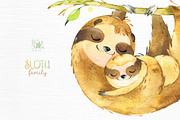 Sloth & Family Collection, an Animal Illustration by StarJam (Thumbnail 5 of 5)