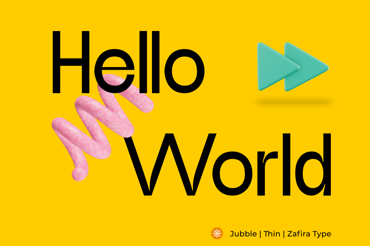 Jubble Thin, a Sans Serif Font by Zafiratype (Photo 6 of 8)