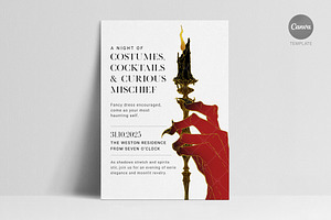 Halloween Canva Invitation - Temp 4, a Marketing Template by BloomToLife By Dona