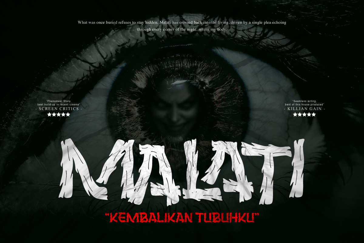 Kellas Berat - Scary Display Font, a Handwritten Font by twinstd (Photo 3 of 10)