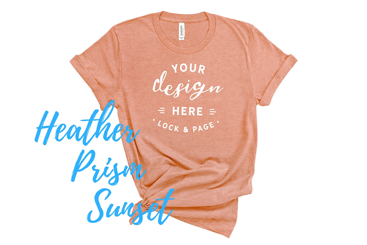 Bella Canvas TShirt Mockups On White, a Shirt Mockup by lock and page (Photo 85 of 92)
