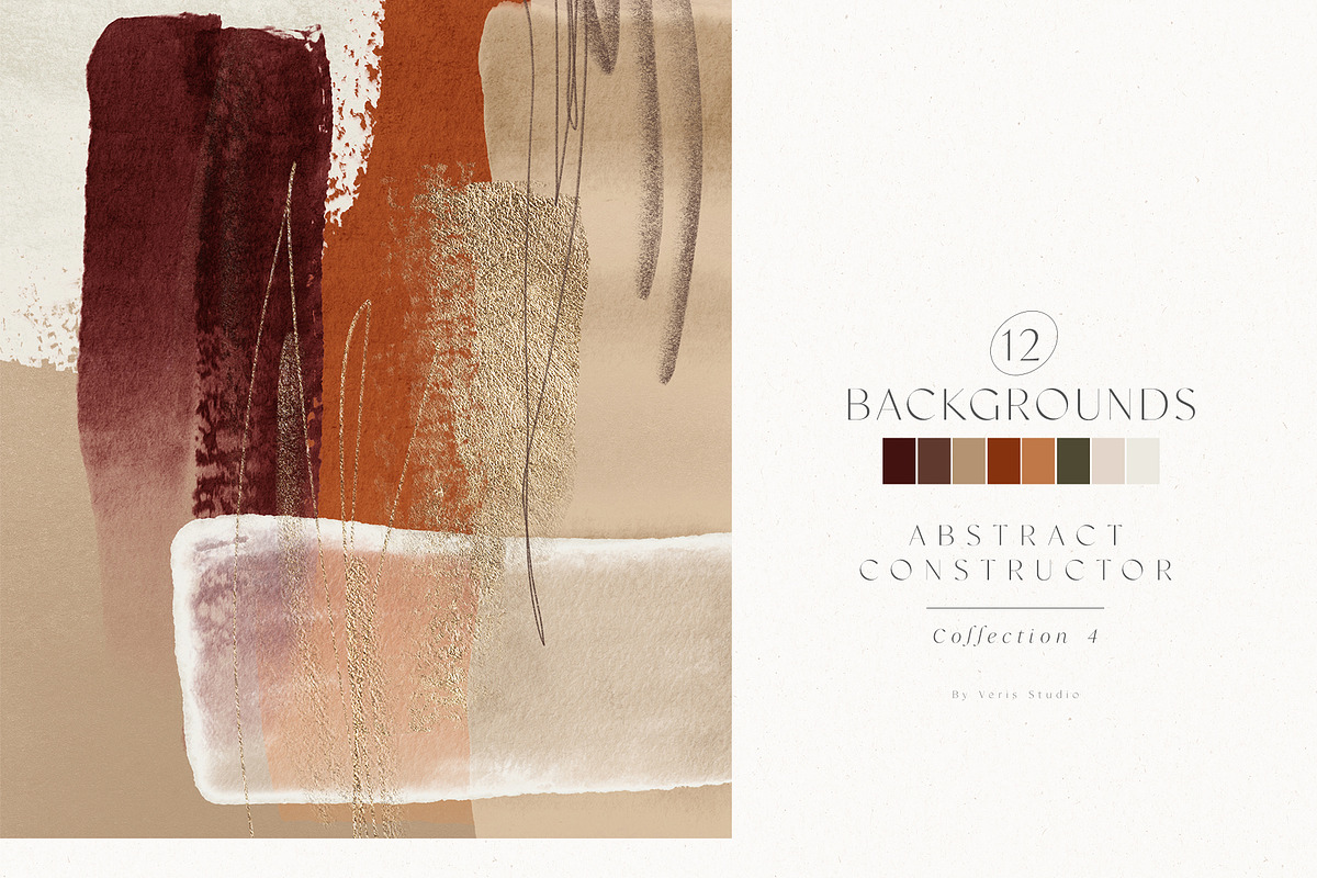 Abstract Watercolor Shapes Textures, a Texture Graphic by Veris Studio (Photo 6 of 12)