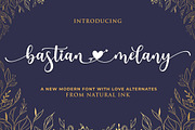 Bastian Melany, a Script Font by Natural Ink Studio (Thumbnail 8 of 8)