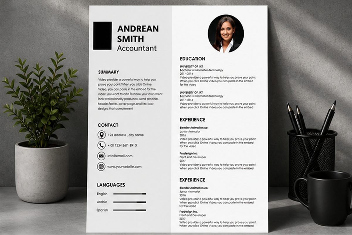 MODERN RESUME TEMPLATE (R15), a Resume Template by dulchaer29 (Photo 3 of 4)