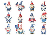 4th of July Gnome Clipart, a Seasonal Illustration by Design Market (Thumbnail 5 of 5)