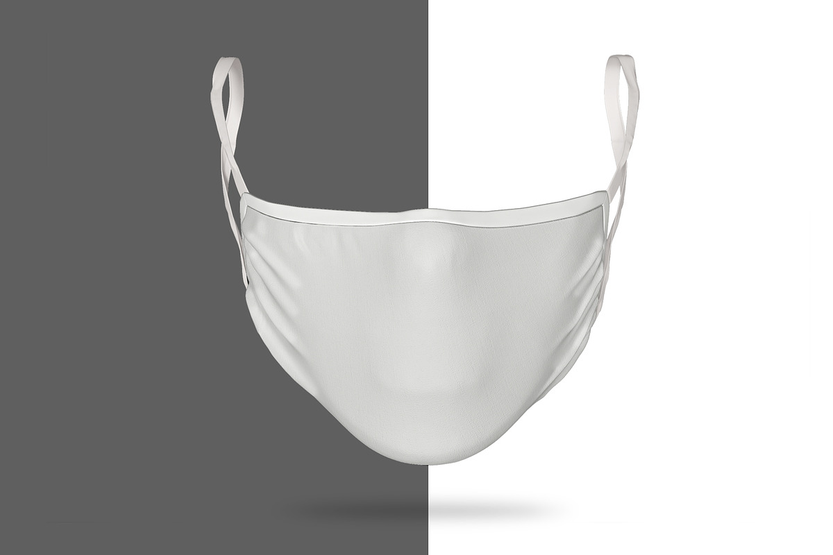Face mask mockup realistic front, a Mask Mockup by Radmila (Photo 6 of 9)