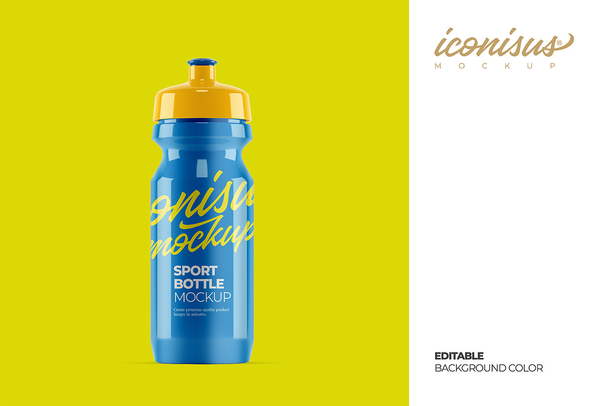 Sports Bottle Mockup Template, a Packaging Mockup by iconisusmockup (Photo 2 of 3)