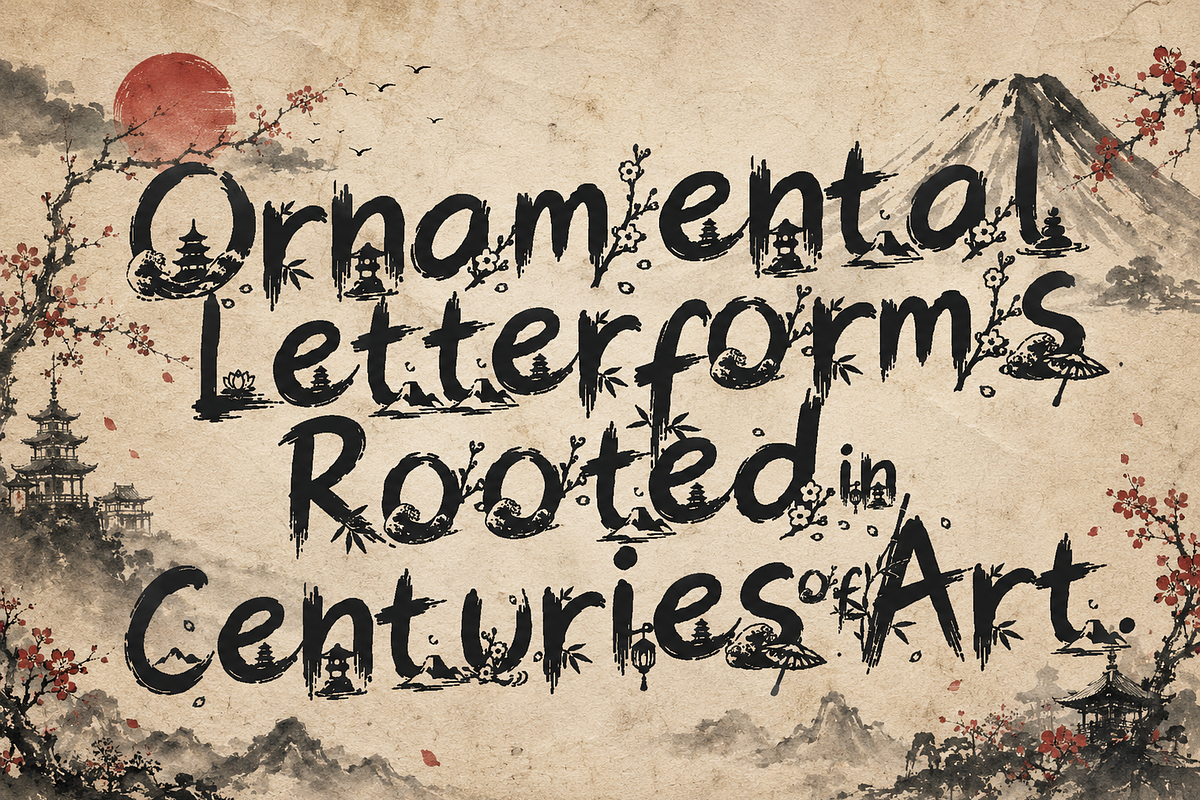 SumiBlossom - Japanese Art Font, a Script Font by HypeWorksCo (Photo 10 of 13)